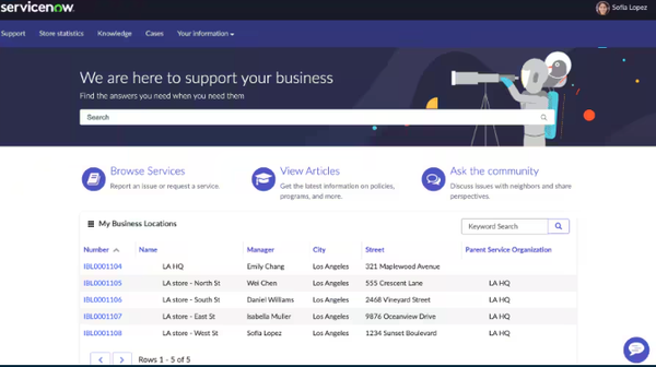 Using the OOTB Product Catalog in the ServiceNow Business Portal